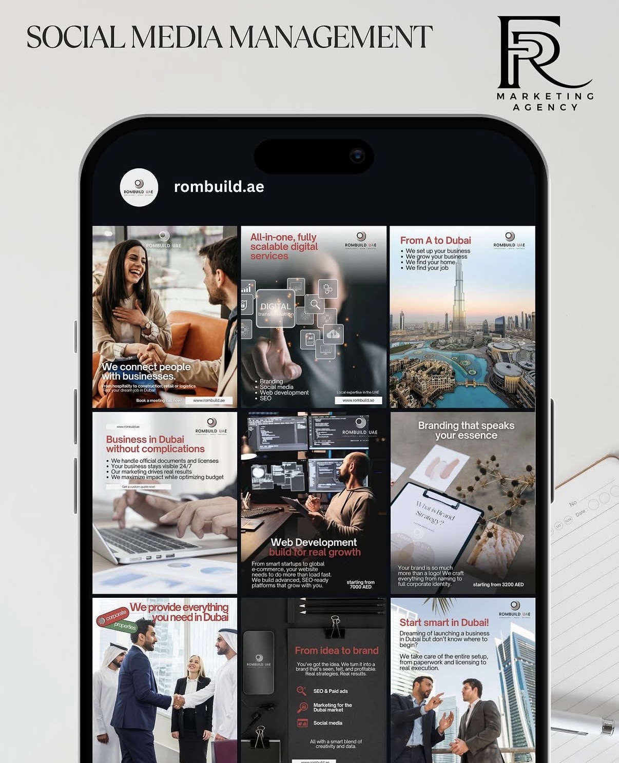 Instagram feed design , FRR Marketing client sample 6