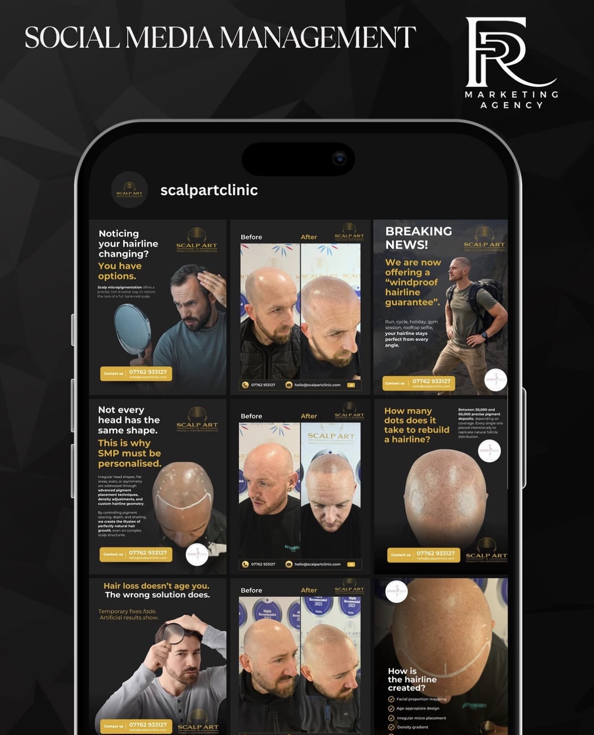 Instagram feed design , FRR Marketing client sample 8