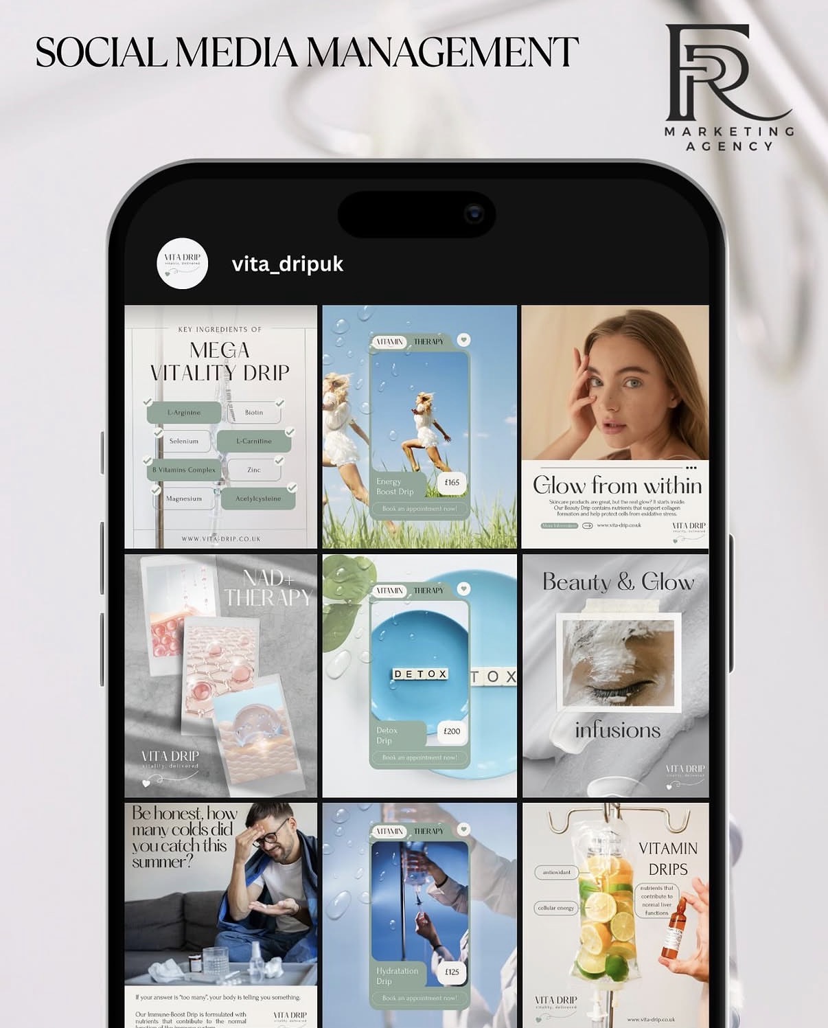 Instagram feed design , FRR Marketing client sample 4
